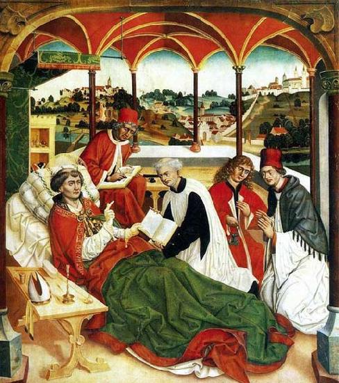 POLACK, Jan The Death of St Corbinian Spain oil painting art